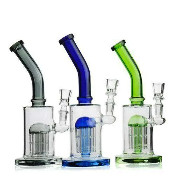 10″ Blue Glass Percolator Water Pipe