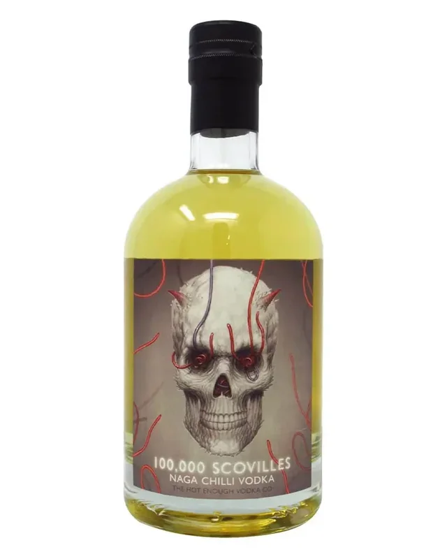 100,000 Scovilles Naga Chilli Vodka, 70 cl