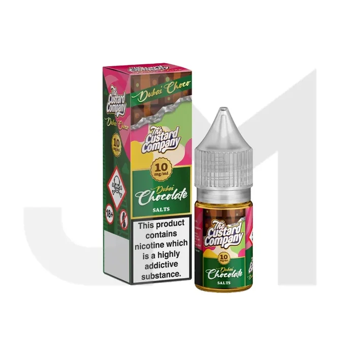 10mg The Custard Company Dubai Chocolate Nic Salt 10ml (50VG/50PG)
