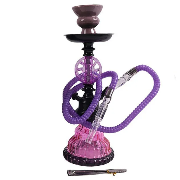 12″ Hookah Single Hose – VORTEX Shape – Purple