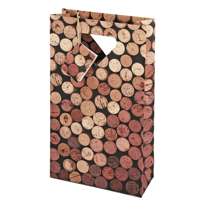 2 Bottle Corks Wine Bag