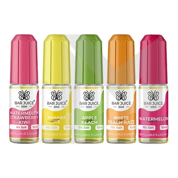 20mg Bar Juice 5000 Nic Salts 10ml (40VG/60PG)