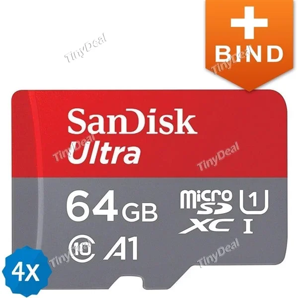 2Pcs SanDisk A1 64GB UHS-I/Class 10 up to 98MB/s Micro SDHC Memory Card