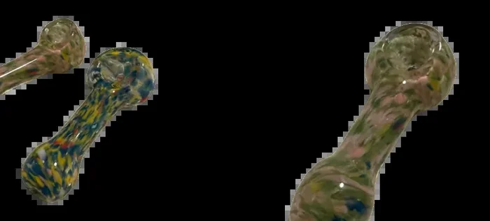 3” – Confetti Style – Decorative Handblown – Hand Pipe