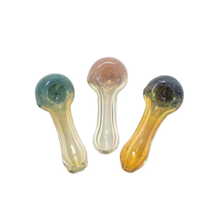 3″ Two Toned Vibrant Glass Hand Pipe – Colors May Vary (1 Count)