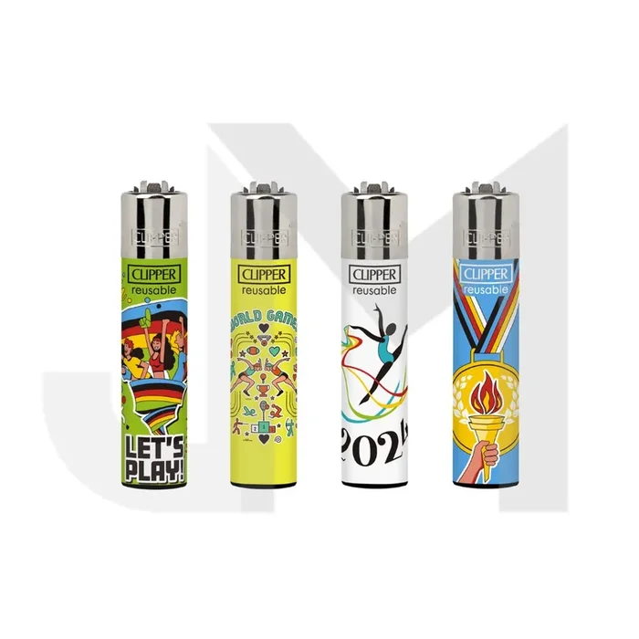 40 Clipper CP11RH Classic World Games Flint Lighters – CL3C1640UKH