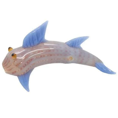 5.5 ” Fancy Dolphin Glass Handpipe – Design May Vary – (1 Count)