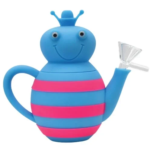 6 ” Bee Silicone Water Pipe – Color May Vary – (1 Count)