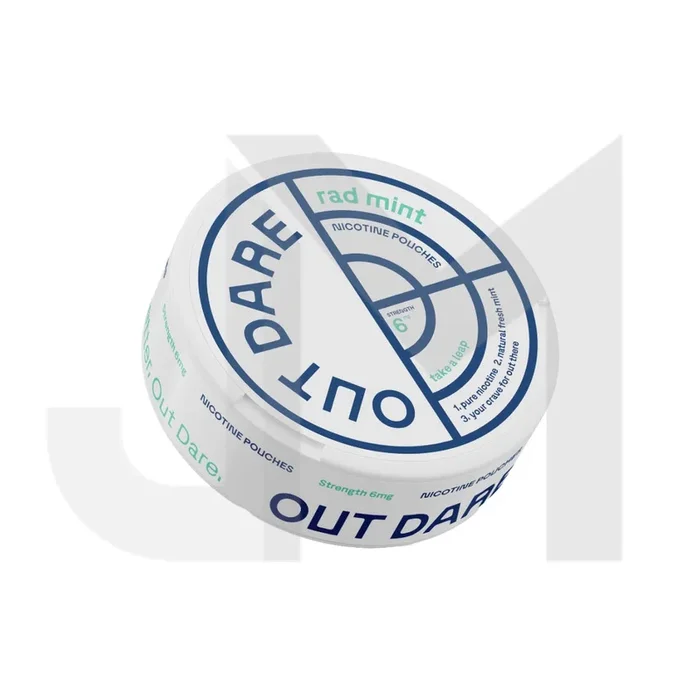 6mg OUTDARE Rad Mint Nicotine Pouch – 20 Pouches