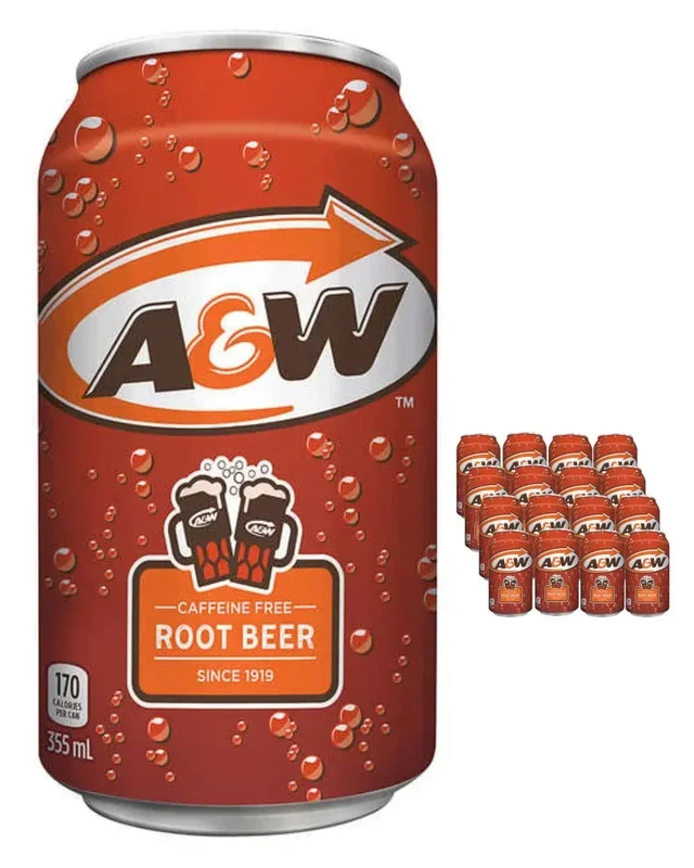 A&W Root Beer Soda Multipack, 12 x 355 ml