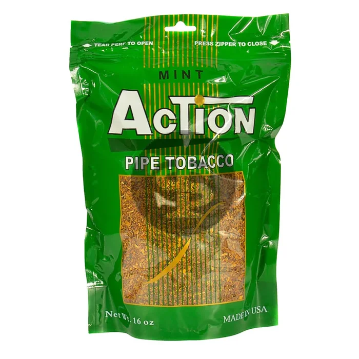 Action Mint Pipe Tobacco 16 oz. Bag