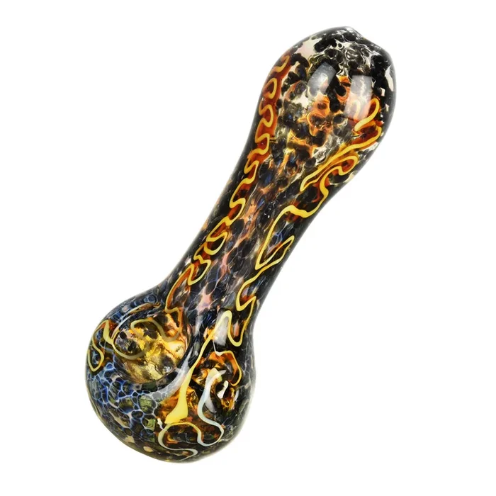 AFG Distribution – Fritted Squiggle – Glass Spoon Pipe