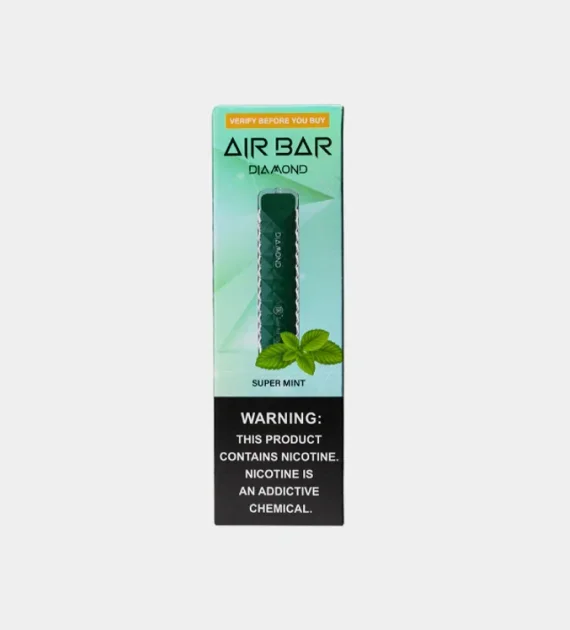 Air Bar Diamond Disposable – Super Mint Flavor – 10 Pack Box