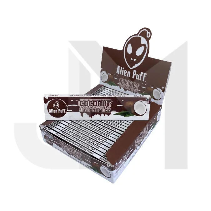 Alien Puff Coconut Flavour King Size Papers – 25 Booklets (HPF2812)