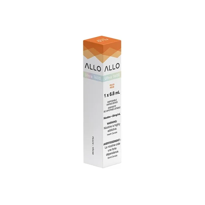 ALLO Ultra 1600 Disposable Vape – Peach (ON)