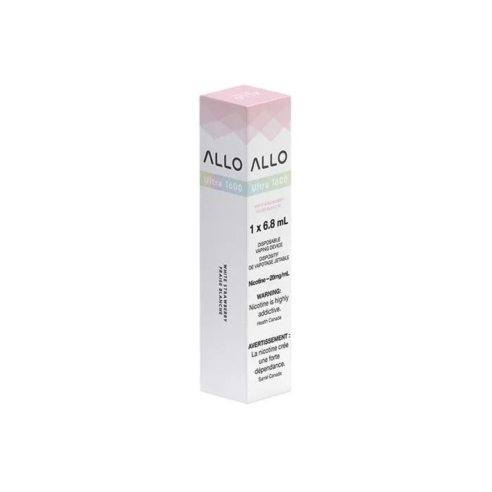 ALLO Ultra 1600 Disposable Vape – White Strawberry