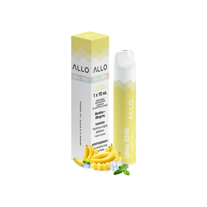 ALLO Ultra 2500 Disposable Vape – Banana Ice (ON)