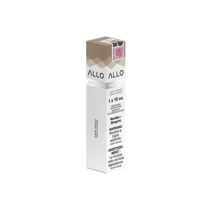 ALLO Ultra 2500 Disposable Vape – Classic Tobacco (ON)