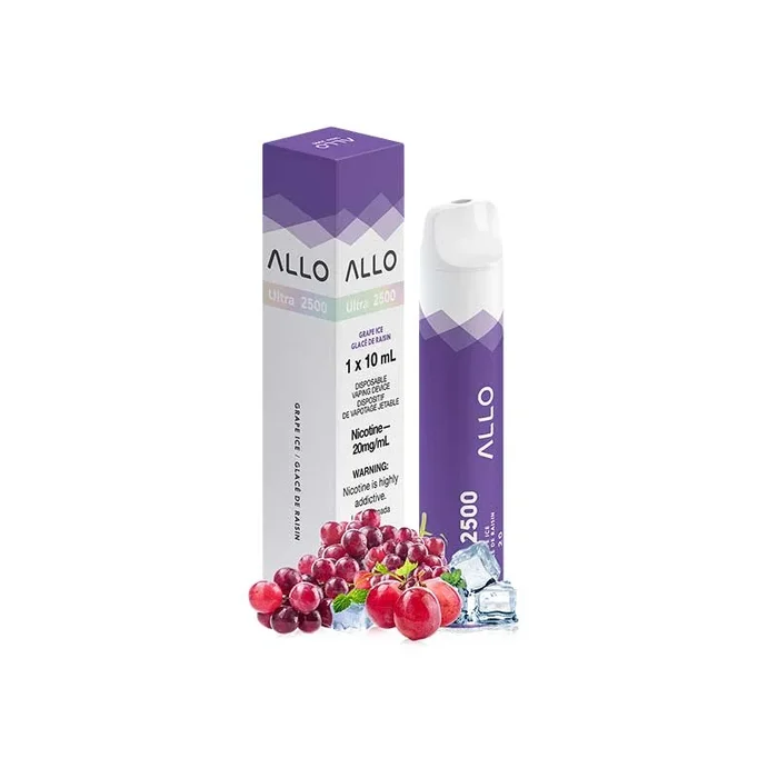 ALLO Ultra 2500 Disposable Vape – Grape Ice