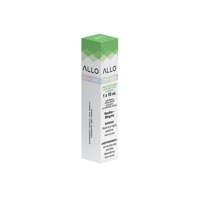 ALLO Ultra 2500 Disposable Vape – Lemon Lime Cranberry