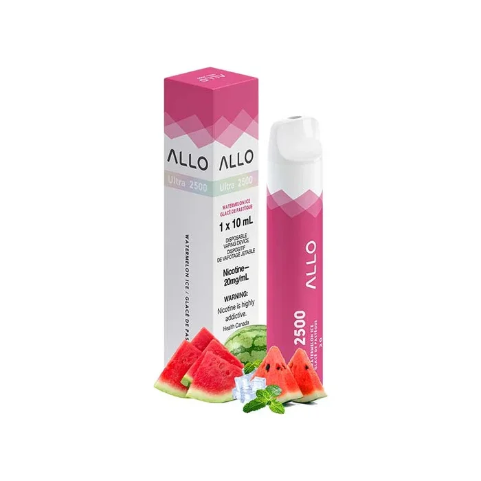 ALLO Ultra 2500 Disposable Vape – Watermelon Ice (ON)