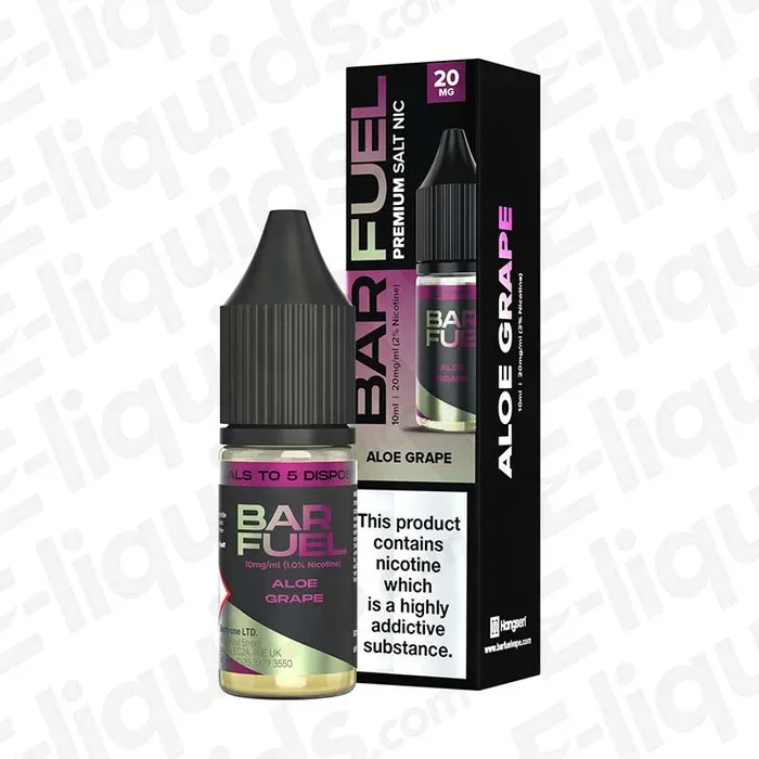 Aloe Grape Nic Salt Vape Juice by Bar Fuel