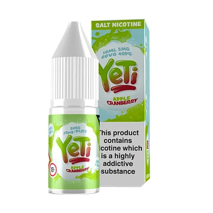 Apple Cranberry 10ml Nic Salt E-Liquid By YeTi