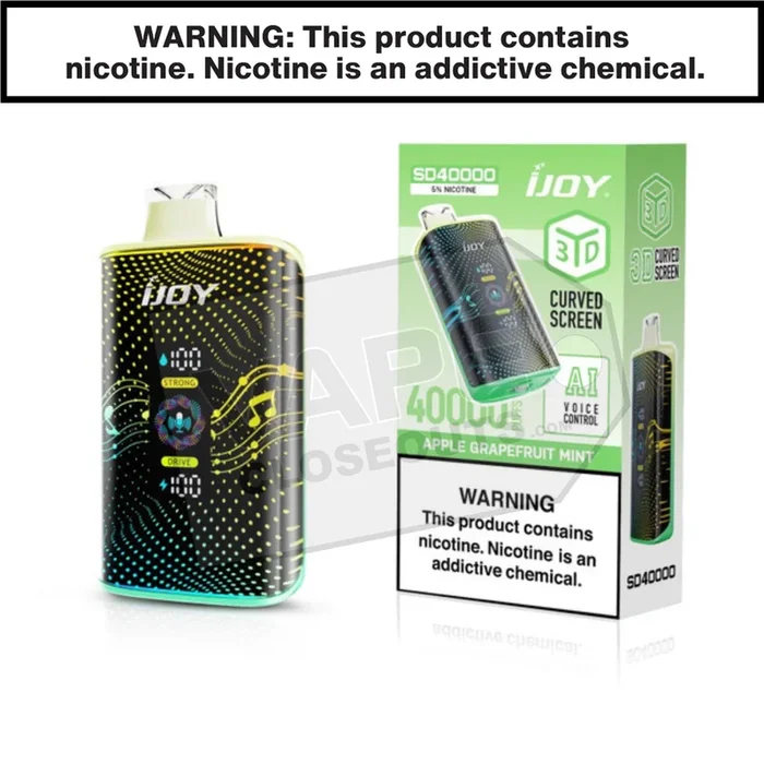 Apple Grapefruit Mint iJoy Bar SD40000 Disposable Vape