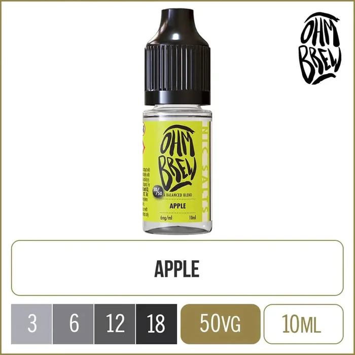 Apple Ohm Brew 50/50 E-Liquid 10ml