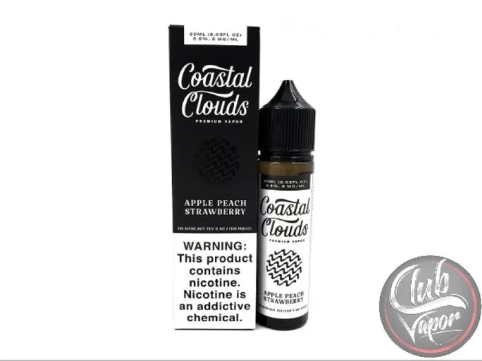 Apple Peach Strawberry 60mL E-Liquid by Coastal Clouds