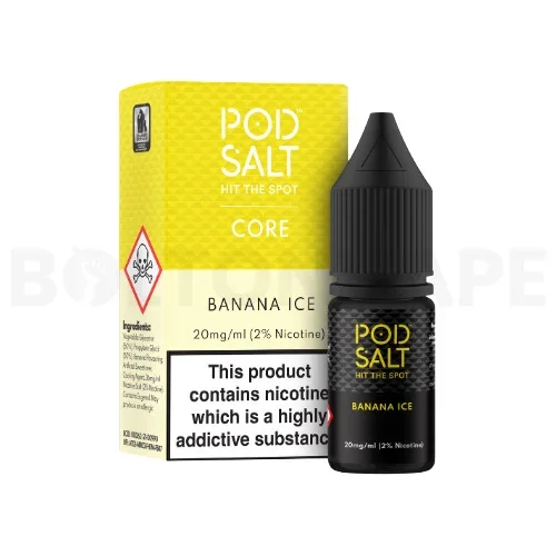 Banana Ice 10ml Nic Salt E-Liquid By Core Pod Salt