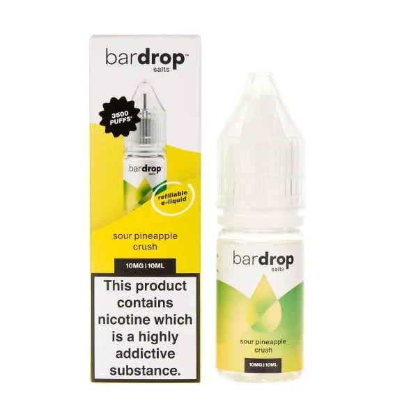 Bar Drop Sour Pineapple Crush Nicotine Salt E-Liquid