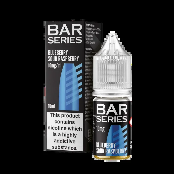 Bar Series Nic Salts 10ml E-Liquid – Blueberry Sour Raspberry
