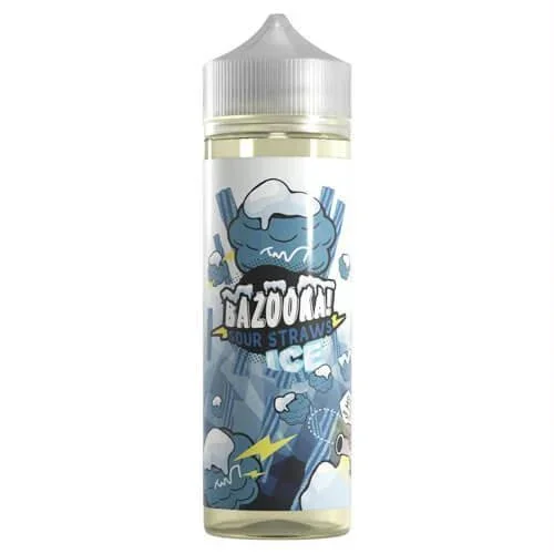 Bazooka Sour Straws Ice Ejuice – Blue Raspberry Ice Sour Straws