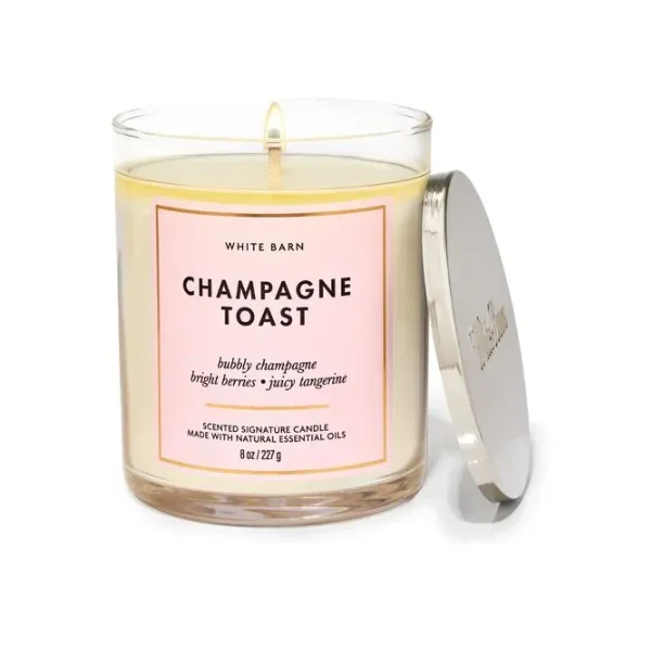 BBW Champagne Toast 1 Wick Candle 227g