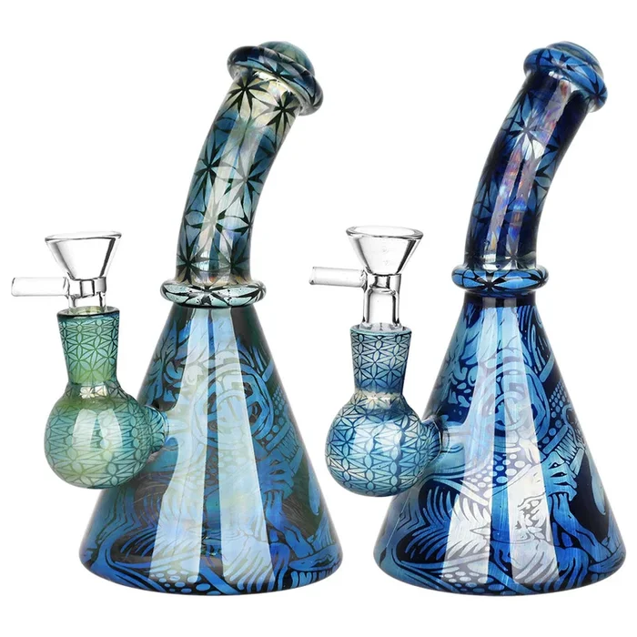 Beaker Base Fumed Glass 7 ” Dab Rig