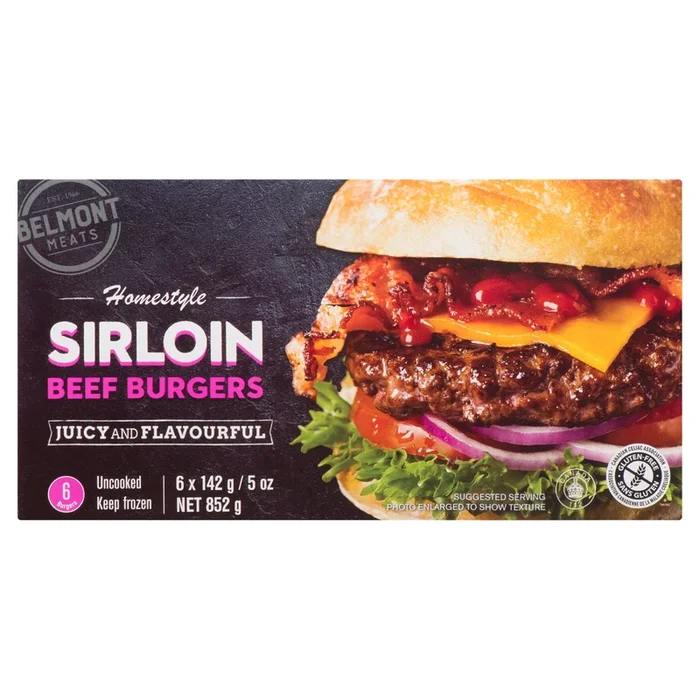 Belmont Sirloin Burger, 852 g