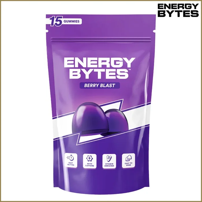 Berry Blast Energy Bytes Caffeine Gummies 15 Pack