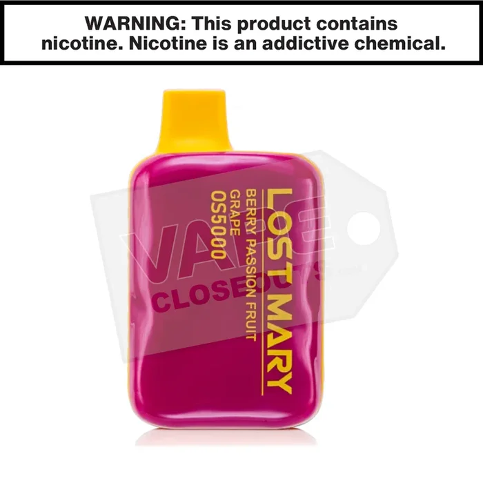 Berry Passion Fruit Grape Lost Mary OS5000 Disposable Vape