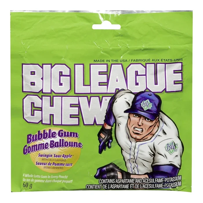 Big League Chew Bubble Gum, 60-g