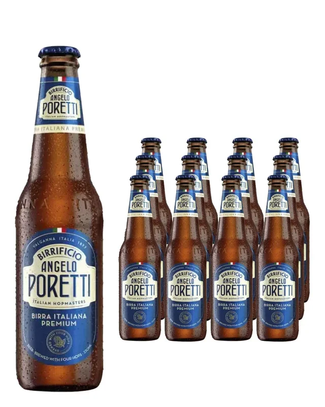Birrificio Angelo Poretti Italian Lager Beer Multipack, 12 x 330 ml