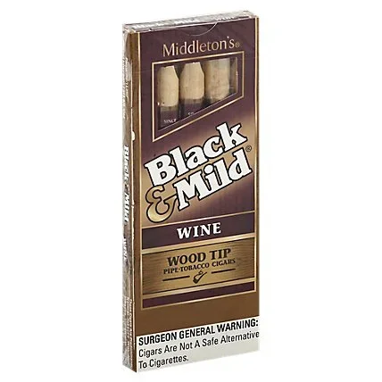 Black & Mild Wood Tip Cigars 5 Pack