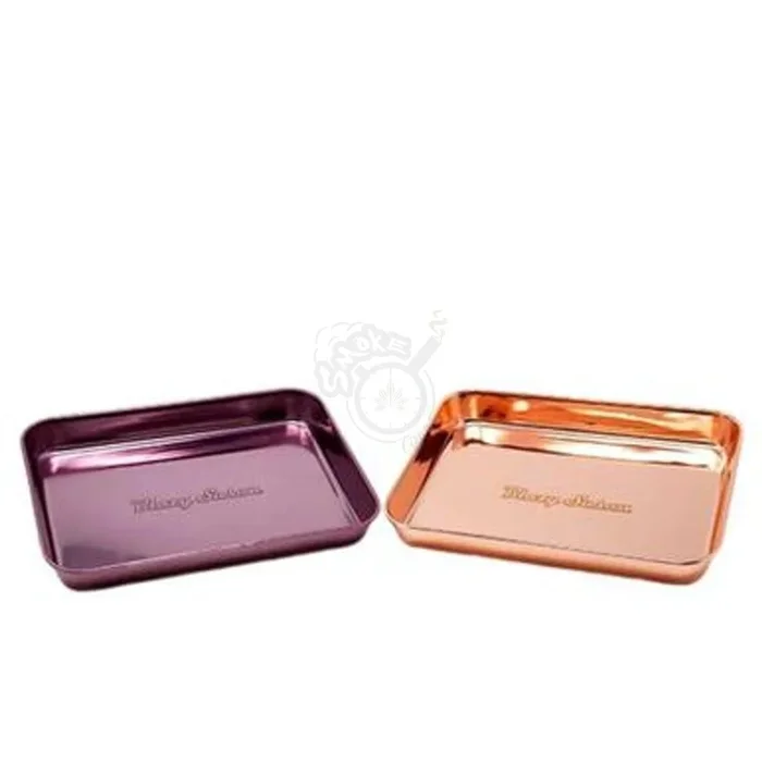 Blazy Susan Metal Rolling Tray- Small