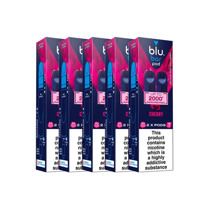 Blu Bar Cherry Pod Bundle – 5 Boxes