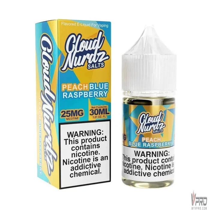 Blue Raspberry Peach – Cloud Nurdz Salts 30mL