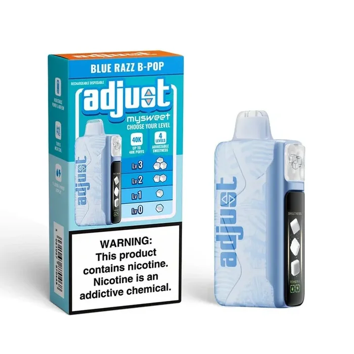 Blue Razz B-Pop – Adjust MySweet 40K Disposable Vape