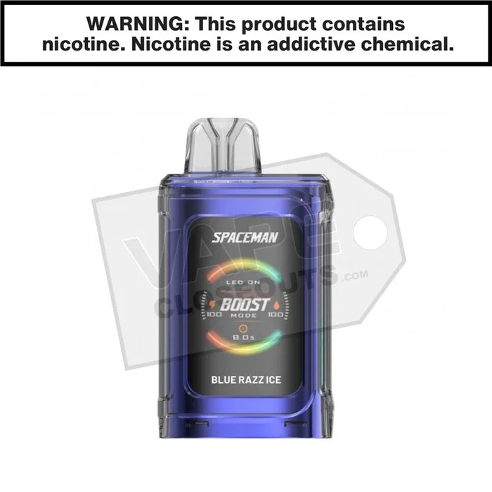 Blue Razz Ice Spaceman Prism 20k Disposable Vape