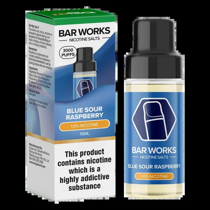 Blue Sour Raspberry Nic Salt by Refilla