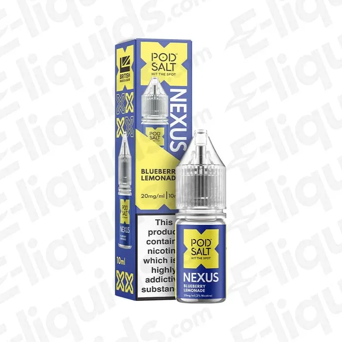 Blueberry Lemonade Nexus Nic Salt Vape Juice by Pod Salt