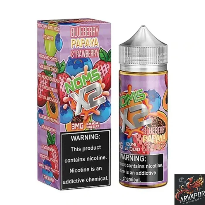 Blueberry Papaya Strawberry – Noms X2 E-Liquid 120mL